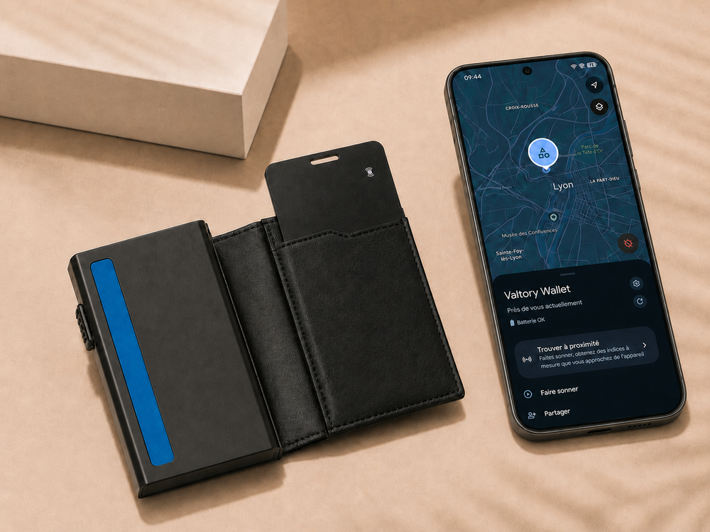 Carte Tracker Voryma avec smartphone Android
