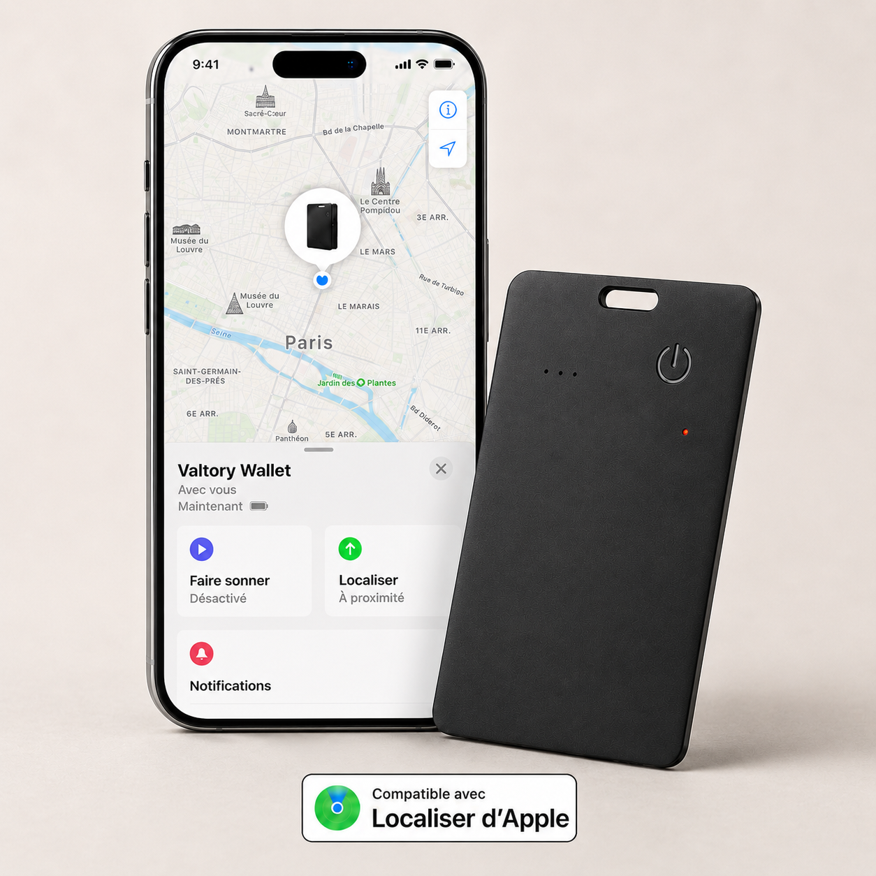 Carte Tracker Voryma pour iPhone
