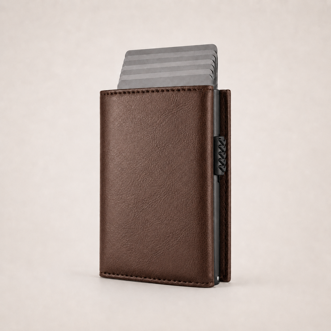 Portefeuille pop-up compact Valtory coffee